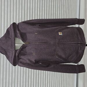 Carhartt Heathered Purple Hooded Sweatshirt